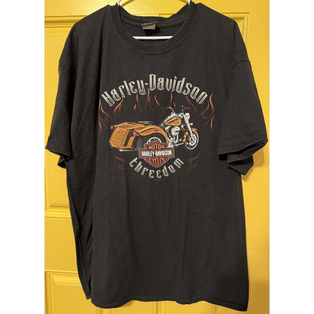 Harley Davidson Sz 2xl Black Motor Sport San Juan, Puerto Rico T-Shirt Graphic